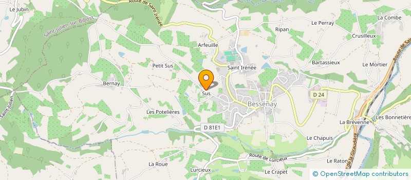 localisation de l'entreprise MONSIEUR ETIENNE SUBRIN  BESSENAY