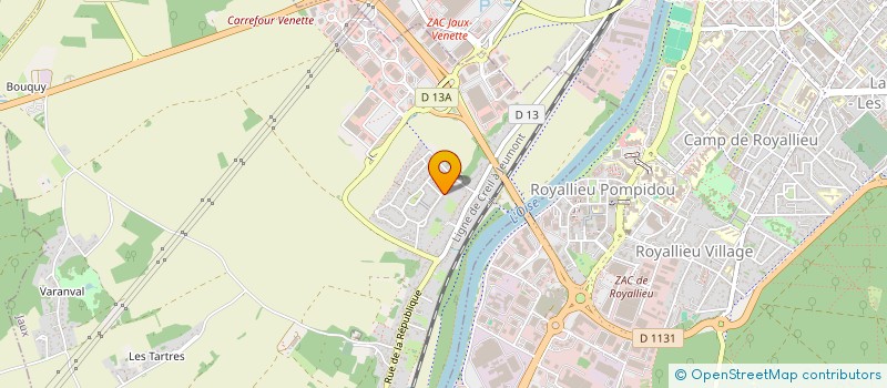 localisation de l'entreprise MONSIEUR ETIENNE TAVERNIER  JAUX