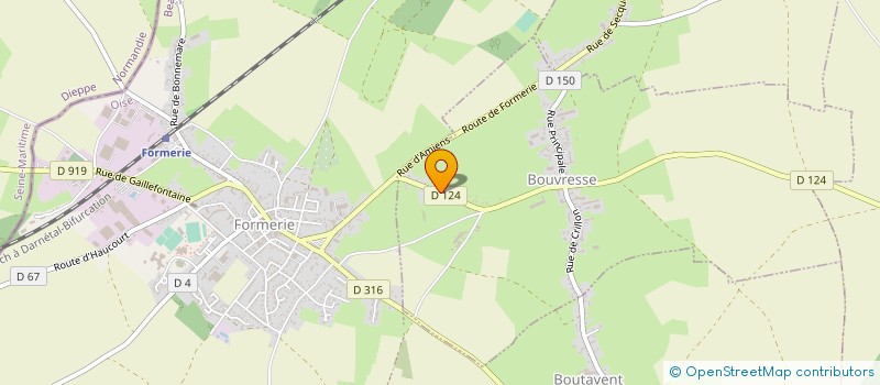 localisation de l'entreprise MONSIEUR ETIENNE THILLARD  BOUVRESSE