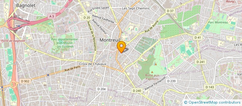 localisation de l'entreprise MONSIEUR ETIENNE THOMAS-DEREVOGE à MONTREUIL
