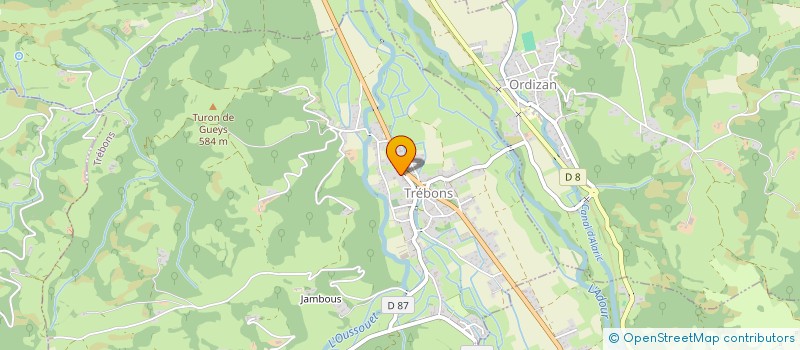 localisation de l'entreprise MONSIEUR ETIENNE URRUSTOY  TREBONS