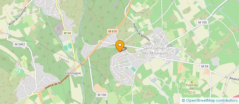 localisation de l'entreprise MONSIEUR ETIENNE VALLEE  SAINT-GENIES-DES-MOURGUES