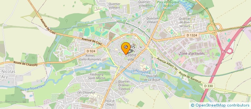 localisation de l'entreprise MONSIEUR ETIENNE VANDERLICK  SENLIS