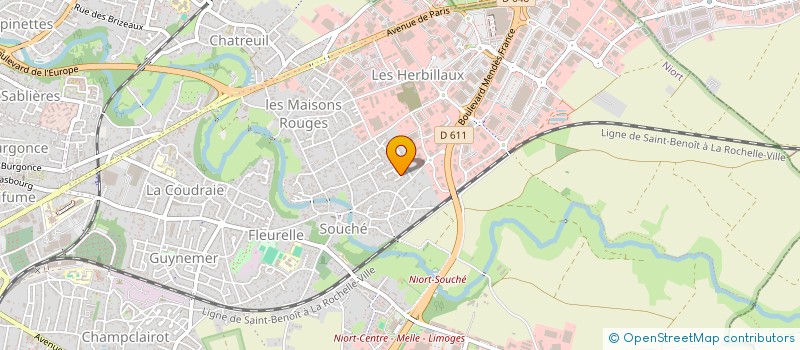 localisation de l'entreprise MONSIEUR ETIENNE VILLAIN  NIORT