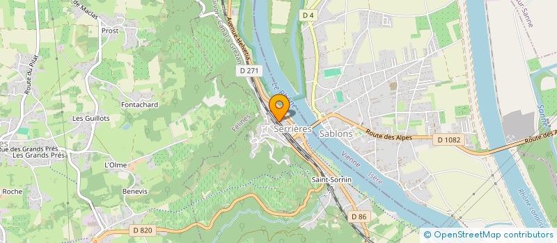 localisation de l'entreprise MONSIEUR ETIENNE VINCENT  SERRIERES