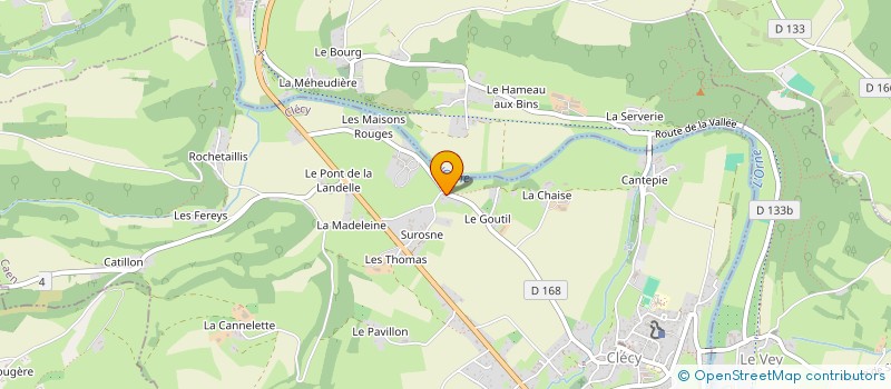 localisation de l'entreprise MONSIEUR ETIENNE VIVIER  LA VILLETTE