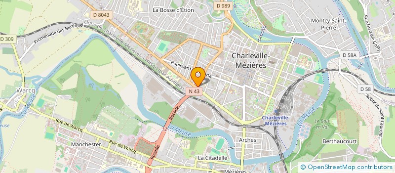 localisation de l'entreprise MONSIEUR ETIENNE VOLTOLINI à CHARLEVILLE-MEZIERES
