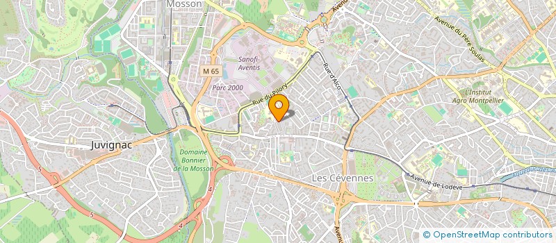 localisation de l'entreprise MONSIEUR ETOUNGH MANGA à MONTPELLIER