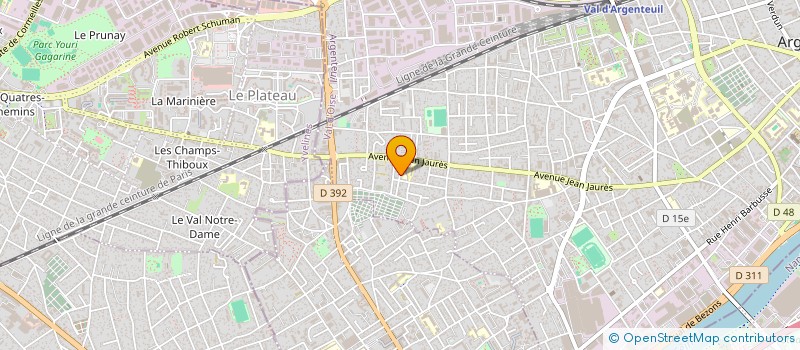 localisation de l'entreprise MONSIEUR EUDES DE GALZAIN  ARGENTEUIL