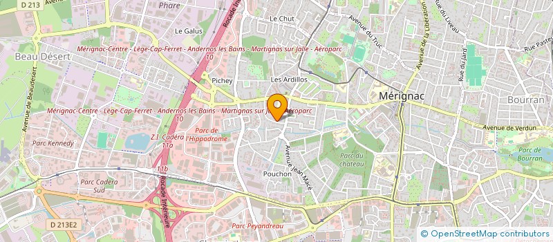 localisation de l'entreprise MONSIEUR EUDES METIVIER  MERIGNAC