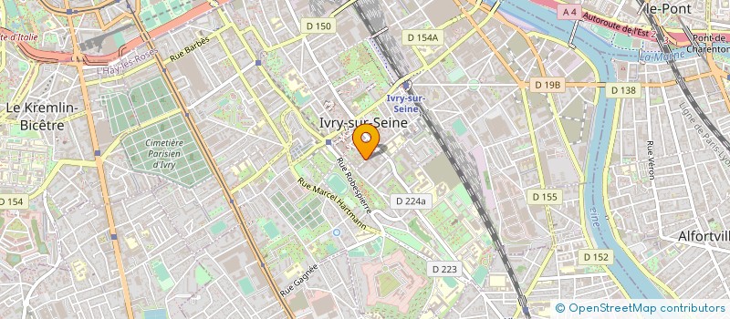 localisation de l'entreprise MONSIEUR EUDOXE EUDOXE PARRAIN à IVRY-SUR-SEINE