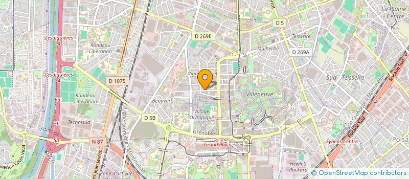 localisation de l'entreprise MONSIEUR EUDRIC LAUVIN--DIAZ  GRENOBLE