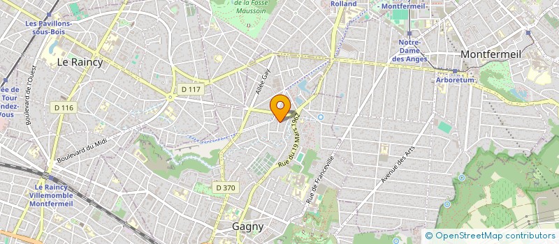 localisation de l'entreprise MONSIEUR EUGEN PAUN à GAGNY