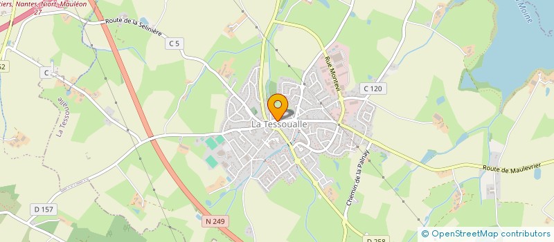 localisation de l'entreprise MONSIEUR EUGENE ALLAIN  LA TESSOUALLE