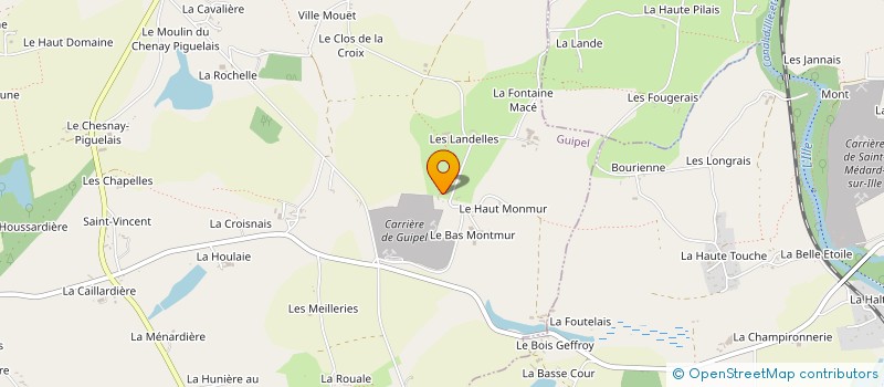 localisation de l'entreprise MONSIEUR EUGENE BARATTE  GUIPEL