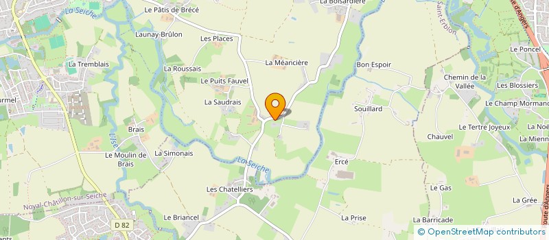localisation de l'entreprise MONSIEUR EUGENE BAUDAIS  NOYAL-CHATILLON-SUR-SEICHE