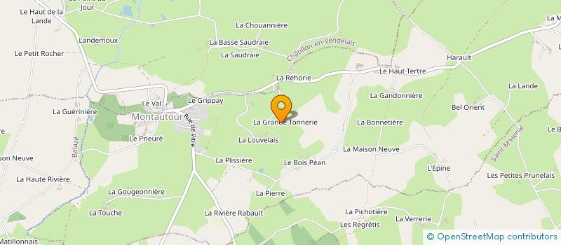 localisation de l'entreprise MONSIEUR EUGENE BECASSE  MONTAUTOUR