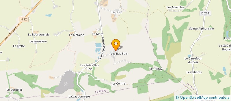 localisation de l'entreprise MONSIEUR EUGENE BERGUE  LE RIBAY