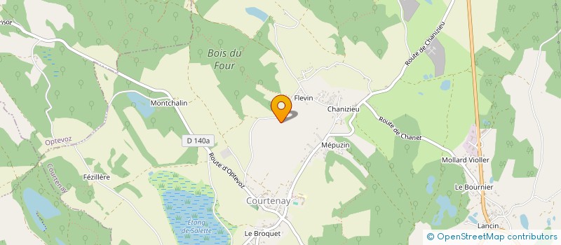 localisation de l'entreprise MONSIEUR EUGENE BERRAZ  MORESTEL