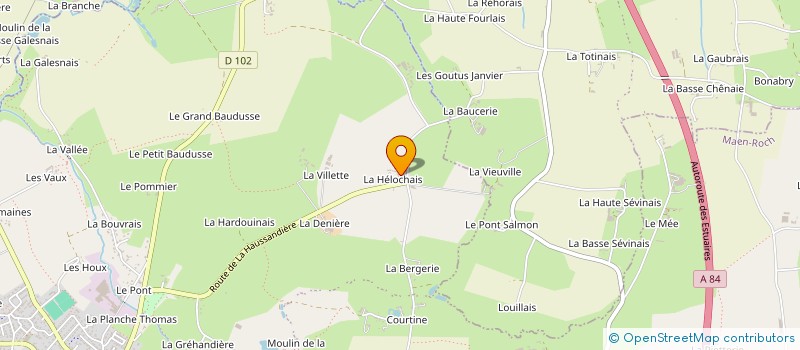 localisation de l'entreprise MONSIEUR EUGENE BERTHIAUME à MAEN ROCH