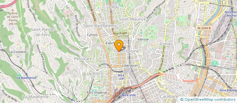 localisation de l'entreprise MONSIEUR EUGENE BREDILLOT à NICE
