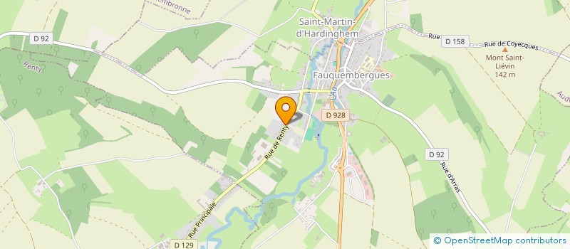 localisation de l'entreprise MONSIEUR EUGENE BRICHE  FAUQUEMBERGUES