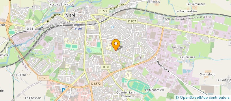 localisation de l'entreprise MONSIEUR EUGENE CHESNAIS  VITRE