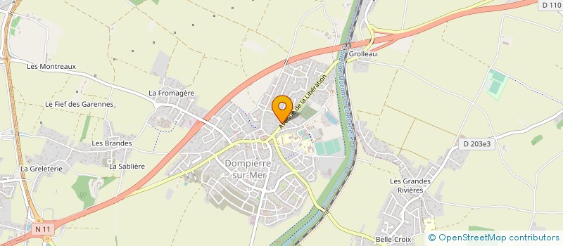 localisation de l'entreprise MONSIEUR EUGENE CHEVOLEAU  DOMPIERRE-SUR-MER