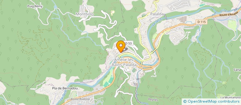 localisation de l'entreprise MONSIEUR EUGENE COINTRELLE  AMELIE-LES-BAINS-PALALDA