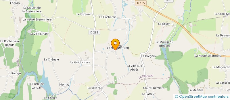 localisation de l'entreprise MONSIEUR EUGENE COLLET à LA BOUSSAC