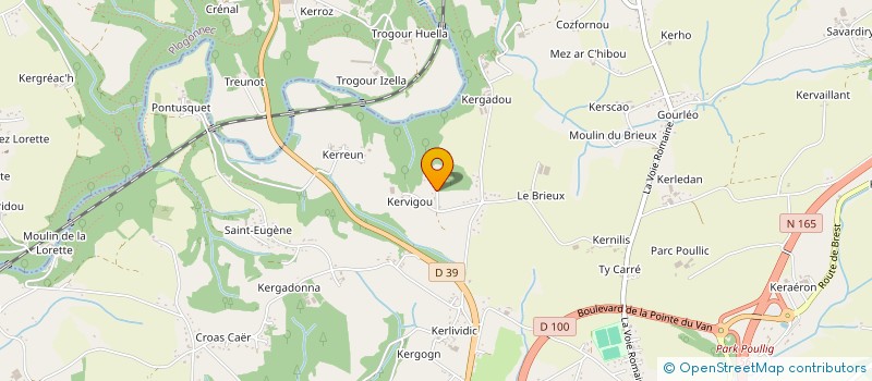 localisation de l'entreprise MONSIEUR EUGENE CORNEC  QUIMPER