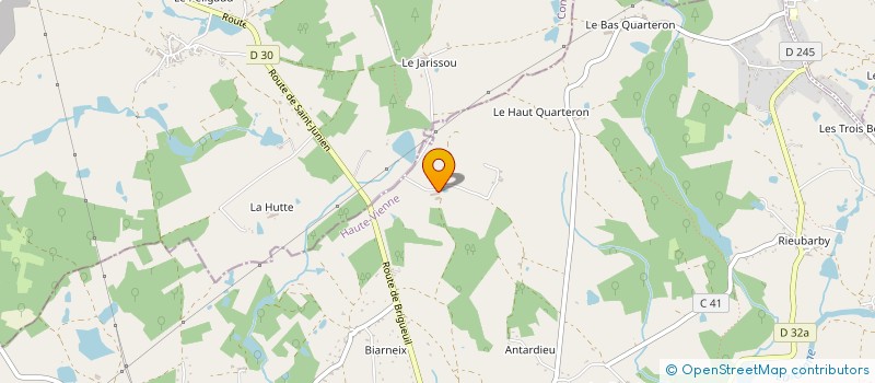localisation de l'entreprise MONSIEUR EUGENE COUTELEAU à SAINT-JUNIEN