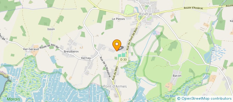 localisation de l'entreprise MONSIEUR EUGENE CRUSSON  ASSERAC