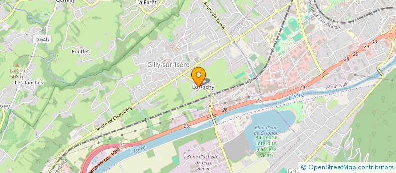 localisation de l'entreprise MONSIEUR EUGENE DEBESSEL  GILLY-SUR-ISERE