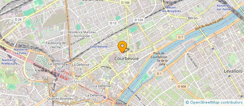 localisation de l'entreprise MONSIEUR EUGENE DELMOTTE à COURBEVOIE