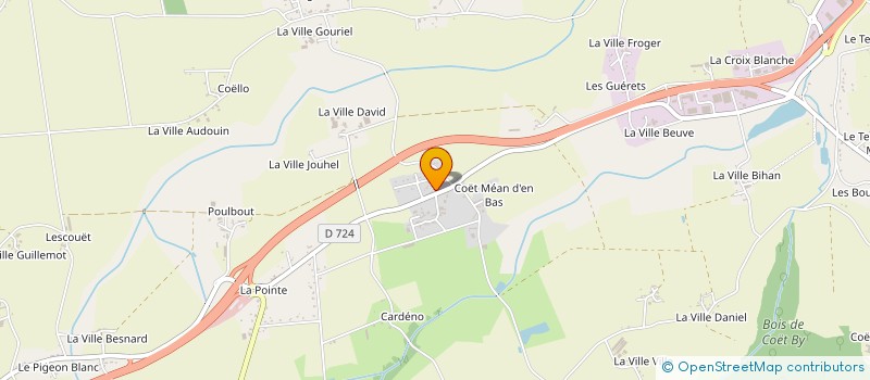 localisation de l'entreprise MONSIEUR EUGENE ETIENNE  GUEGON