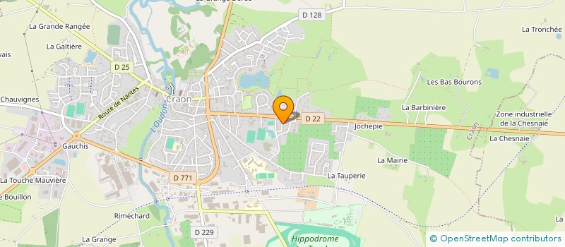 localisation de l'entreprise MONSIEUR EUGENE FOUILLET à CRAON