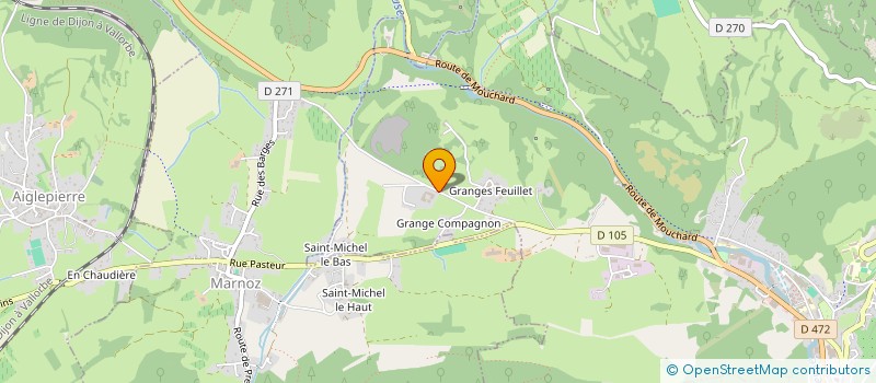 localisation de l'entreprise MONSIEUR EUGENE FOURNIER  SALINS-LES-BAINS