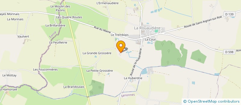 localisation de l'entreprise MONSIEUR EUGENE GEORGET à LA ROUAUDIERE