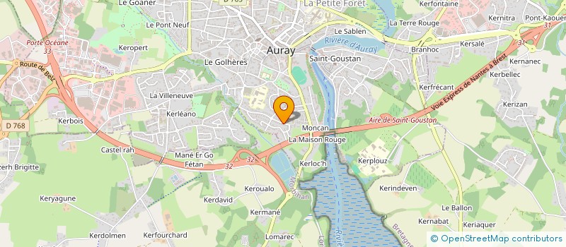 localisation de l'entreprise MONSIEUR EUGENE GILLET à AURAY