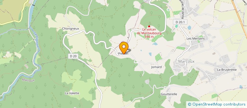 localisation de l'entreprise MONSIEUR EUGENE GRANET  MARCOUX