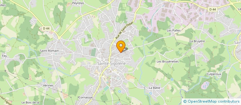 localisation de l'entreprise MONSIEUR EUGENE GUERIN à SAINTE-SIGOLENE