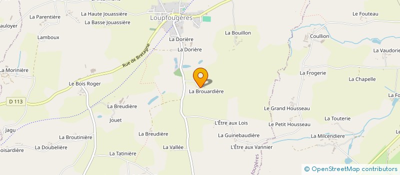 localisation de l'entreprise MONSIEUR EUGENE GUILMEAU  LOUPFOUGERES