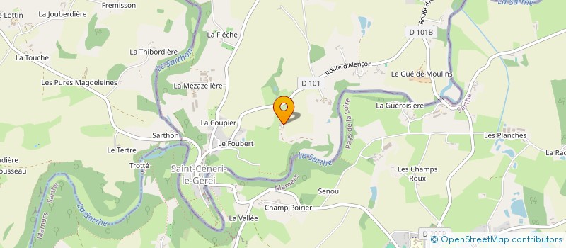 localisation de l'entreprise MONSIEUR EUGENE GUILMEAU à SAINT-CENERI-LE-GEREI