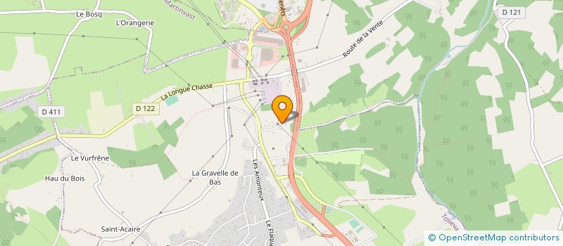 localisation de l'entreprise MONSIEUR EUGENE HEBERT  TOLLEVAST