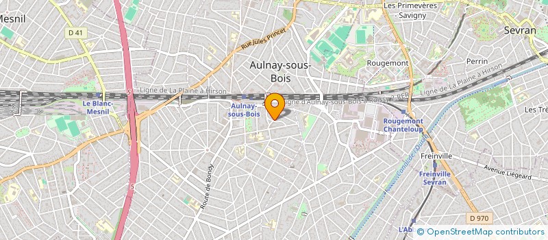 localisation de l'entreprise MONSIEUR EUGENE HINDIE à AULNAY-SOUS-BOIS