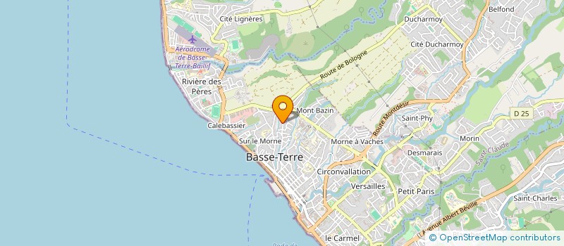 localisation de l'entreprise MONSIEUR EUGENE JANVIER  BASSE-TERRE