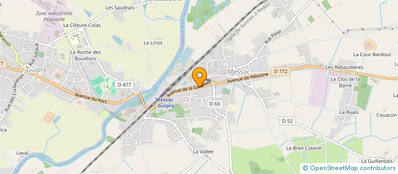 localisation de l'entreprise MONSIEUR EUGENE JOSSE à GUIPRY-MESSAC