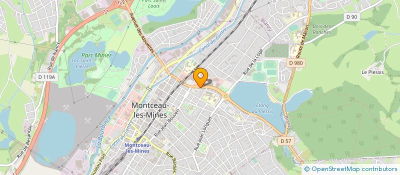 localisation de l'entreprise MONSIEUR EUGENE KAYO TCHETCHUEN  MONTCEAU-LES-MINES