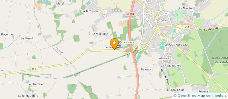 localisation de l'entreprise MONSIEUR EUGENE LEBRETON  NOZAY